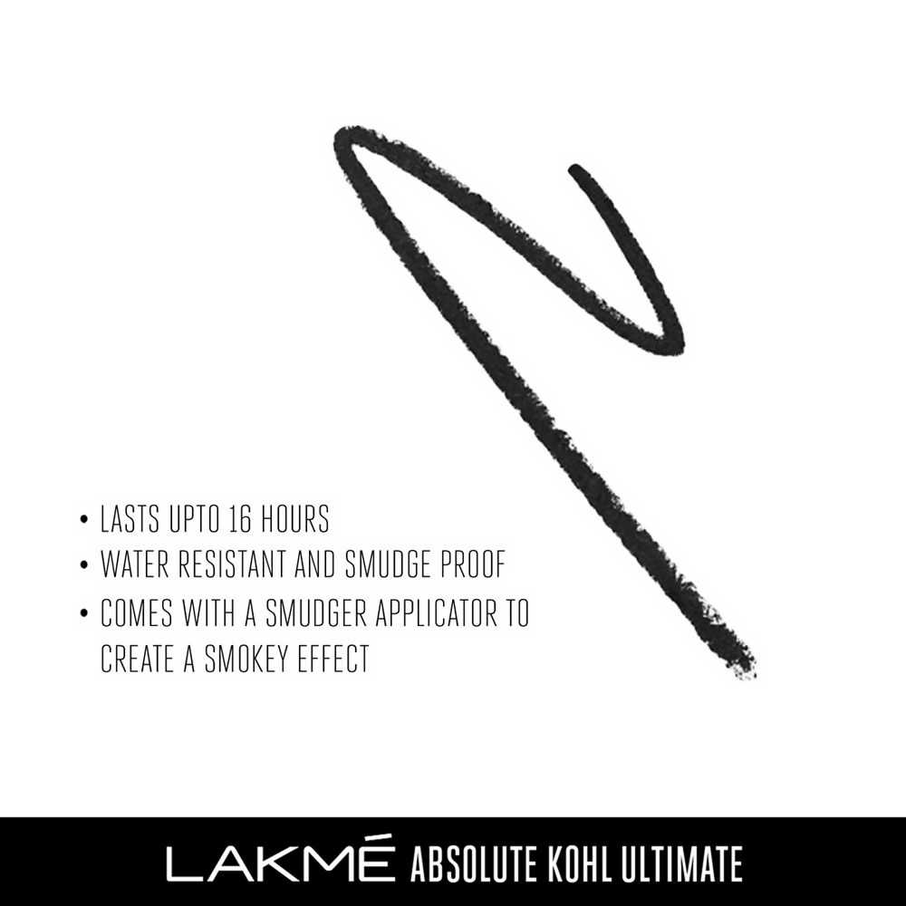 Lakme Absolute Kohl Ultimate Kajal - Black | Grocsy