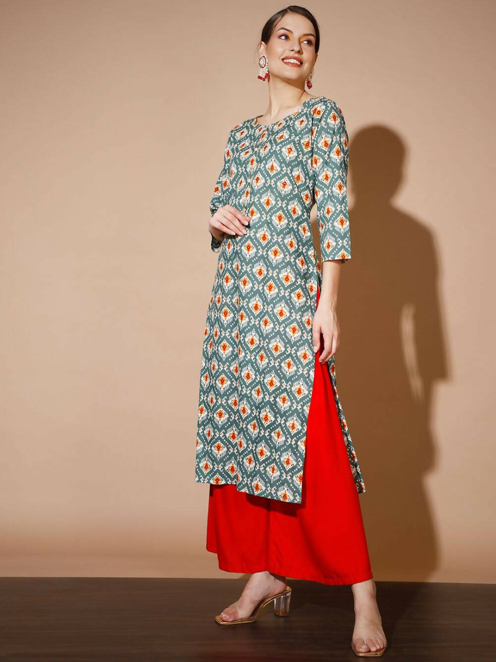 Myshka Women Multi Printed Kurtas | Grocsy