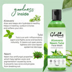 Globus Remedies Aloe vera Neem Tulsi Enriched With Glycerin & Oil Control Formula | Grocsy