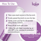 Bake Kojic Acid Lavender Lip Kit With Lip Balm SPF 50 & Lip Scrub For Dark & Pigmented Lips | Grocsy
