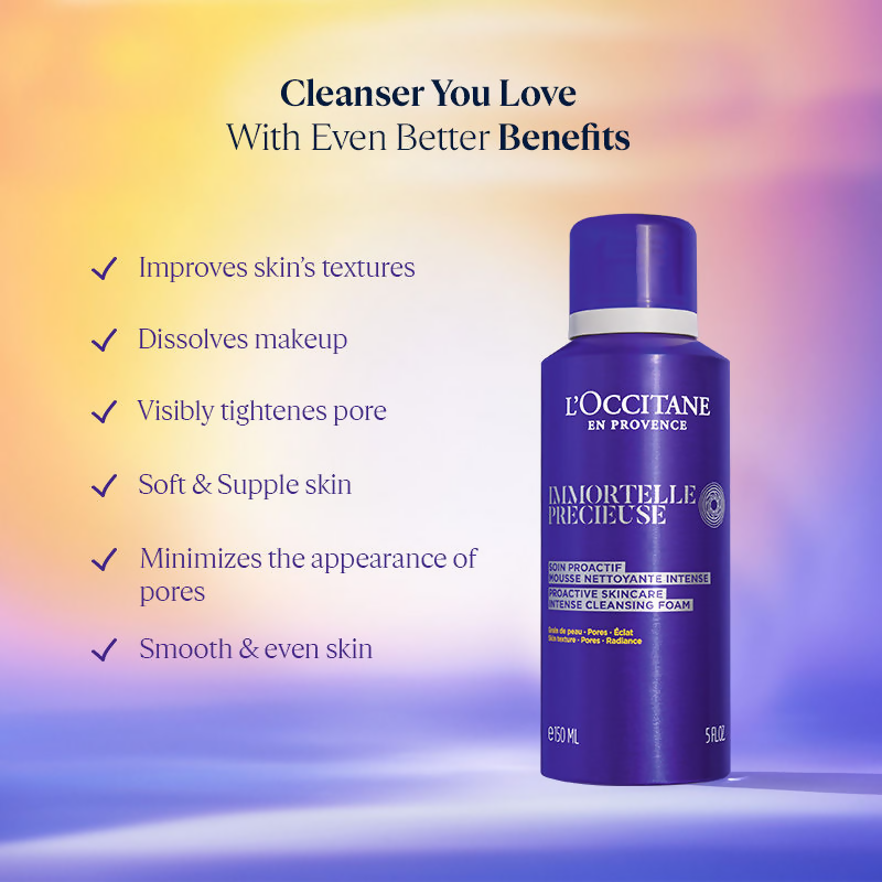 L'Occitane Immortelle Precious Intense Foam | Grocsy