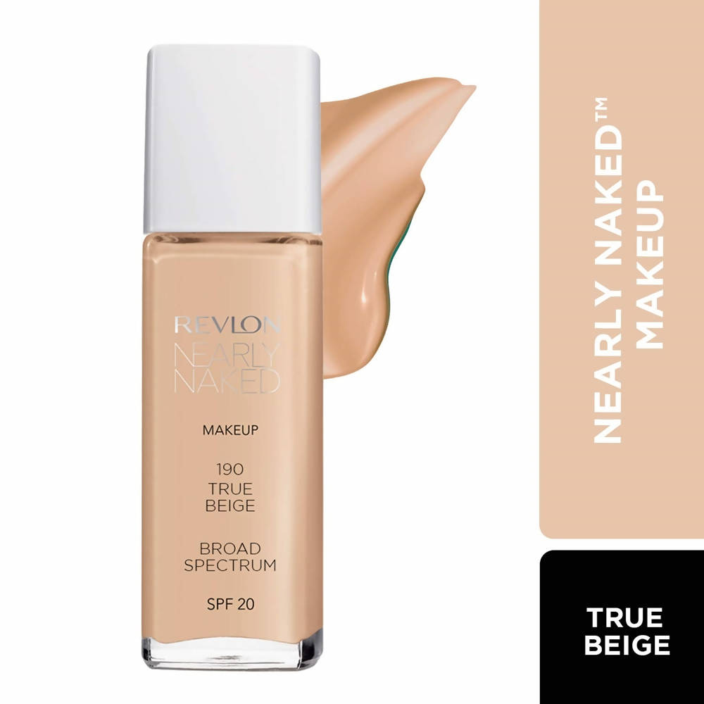 Revlon Nearly Naked Makeup Up SPF 20 - 190 True Beige | Grocsy