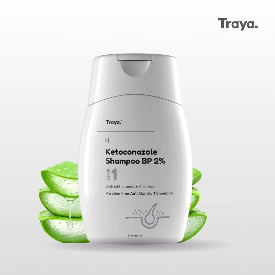 Traya Ketoconazole Shampoo BP 2% with Ichthammol & Aloe Vera | Grocsy