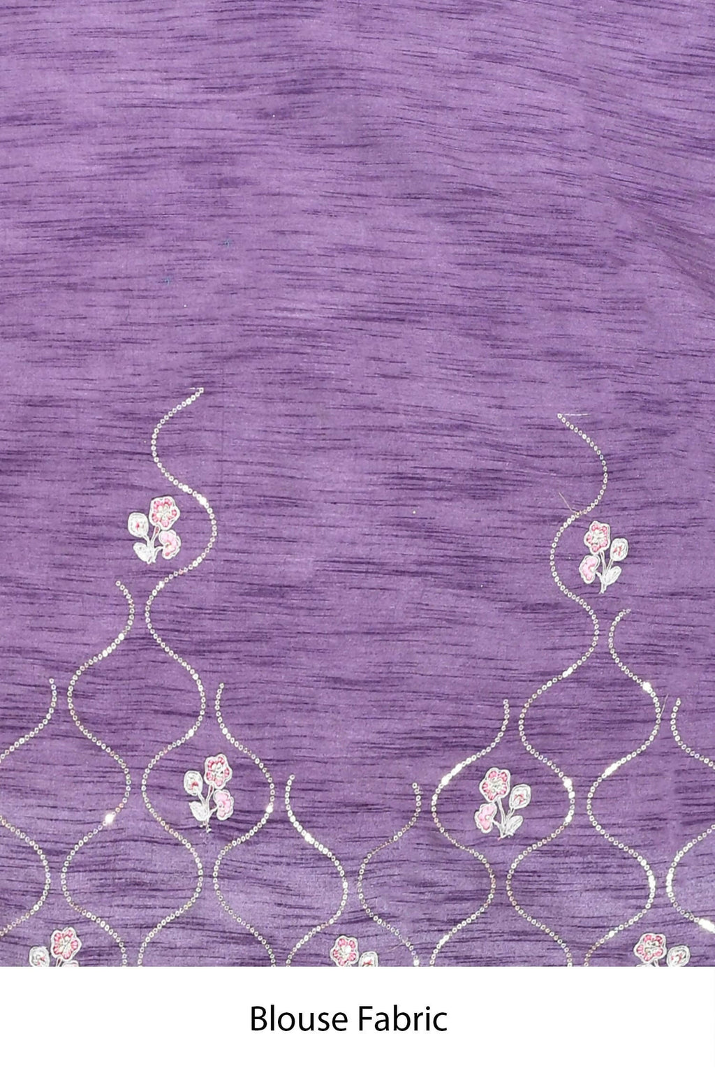 Purple Organza Satin Silk Sequence Embroidered with Stone work Saree - Nimaya Benzy | Grocsy