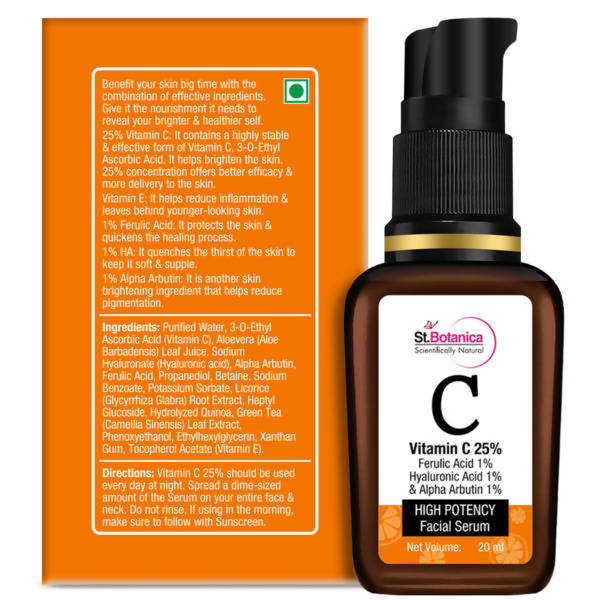 St.Botanica Vitamin C 25% Professional Face Serum | Grocsy