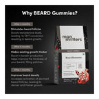 Man Matters Beard Growth Gummies, Promotes Beard Density | Grocsy