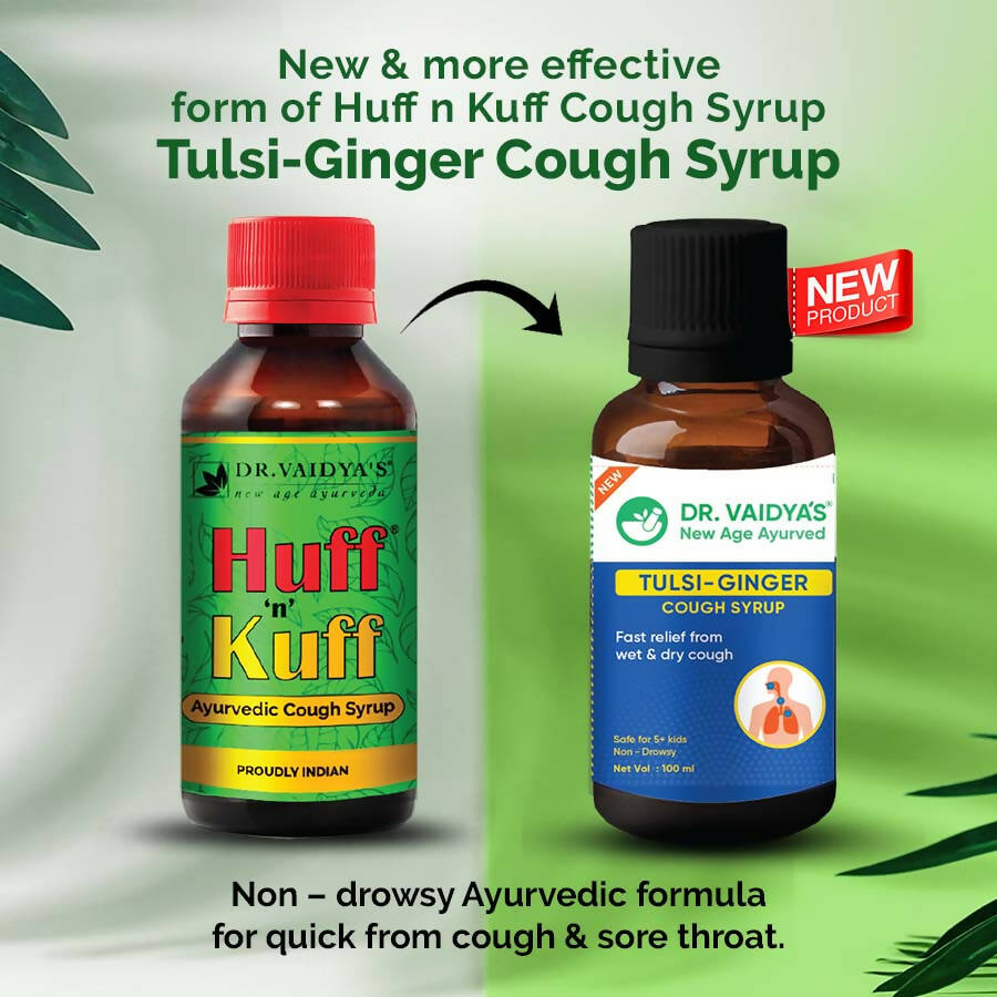 Dr. Vaidya's Tulsi Ginger Cough Syrup | Grocsy