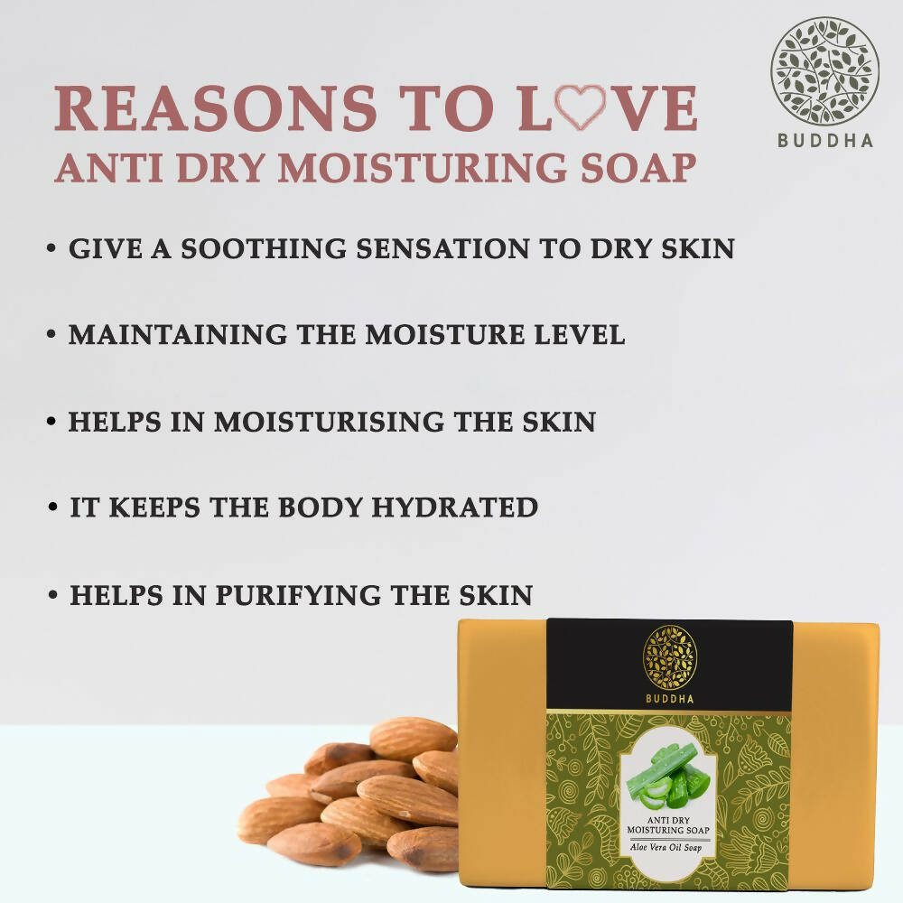 Buddha Natural Anti Dry moisturizing Soap - Skin Glow, Dry and Rough Skin | Grocsy