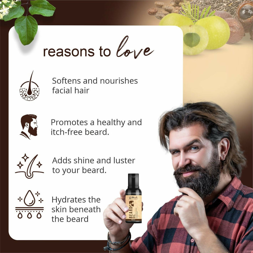 Globus Naturals Ayurvedic Beard Oil | Grocsy