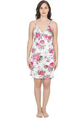 Ruhani HLSC Floral Printed Short Nighty Fits Bust (Ruhani-NT-06-FS) | Grocsy