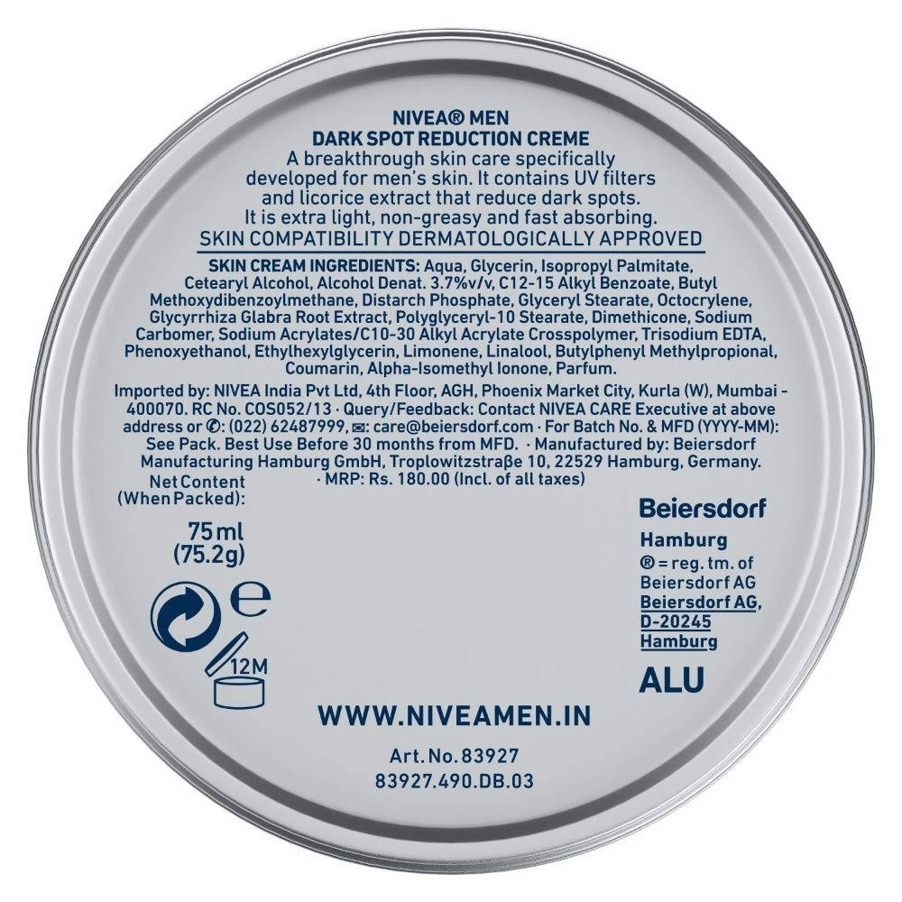 Nivea Men Dark Spot Reduction Crème | Grocsy