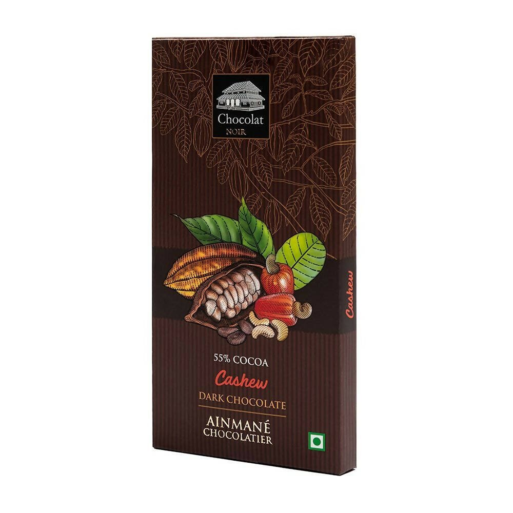Ainmane Cashew Dark Chocolate 55% Cocoa | Grocsy