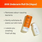 Chemist At Play Salicylic Acid Acne Body Wash & AHA Underarm Roll On Combo | Grocsy