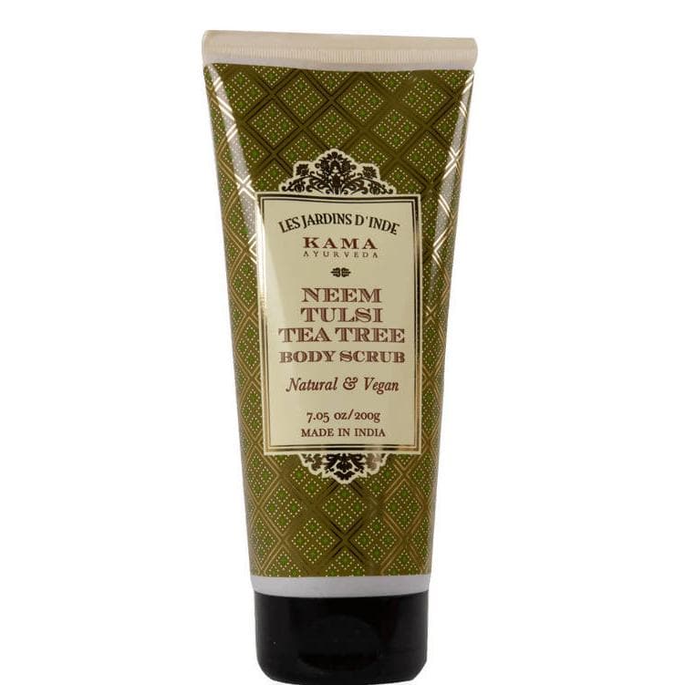 Kama Ayurveda Neem Tulsi Tea Tree Body Scrub 200gm | Grocsy