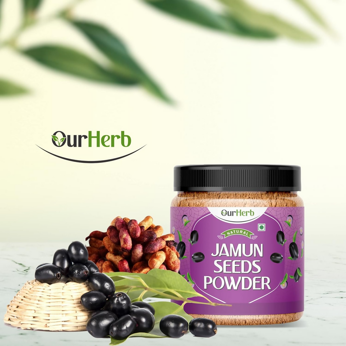 OurHerb Pure & Natural Jamun Seeds Powder | Grocsy