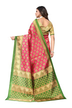 Vamika pink Printed Art Silk Saree | Grocsy