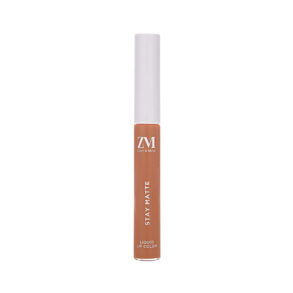 Zayn & Myza Stay Matte Liquid Lip Color - 09 Nude Latte | Grocsy