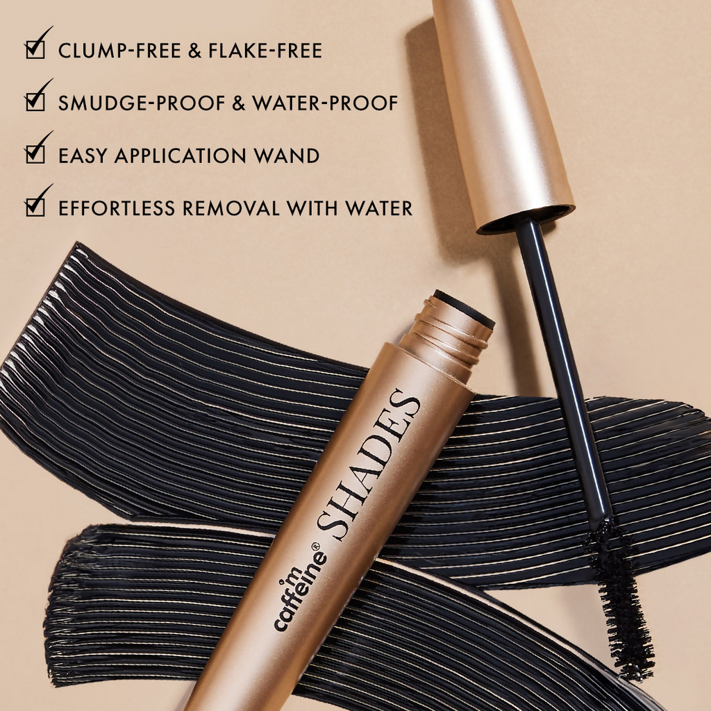 mCaffeine Shades Volume Define Tubing Mascara - Black | Grocsy