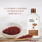 Just Herbs Saffron + Malai Nourishing Body Milk Lotion | Grocsy