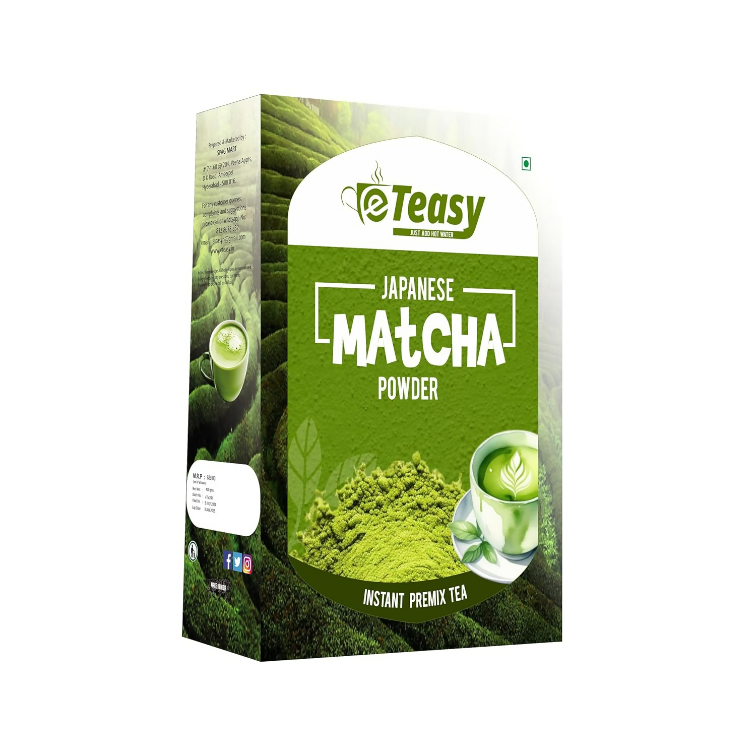 Eteasy Japanese Matcha Green Tea Powder | Grocsy