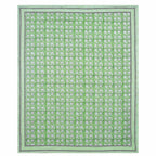 Hand Block Printed Jaipuri Double 90x108 Inches Bedsheet/Bedspread with 2 Pillow Covers | Grocsy