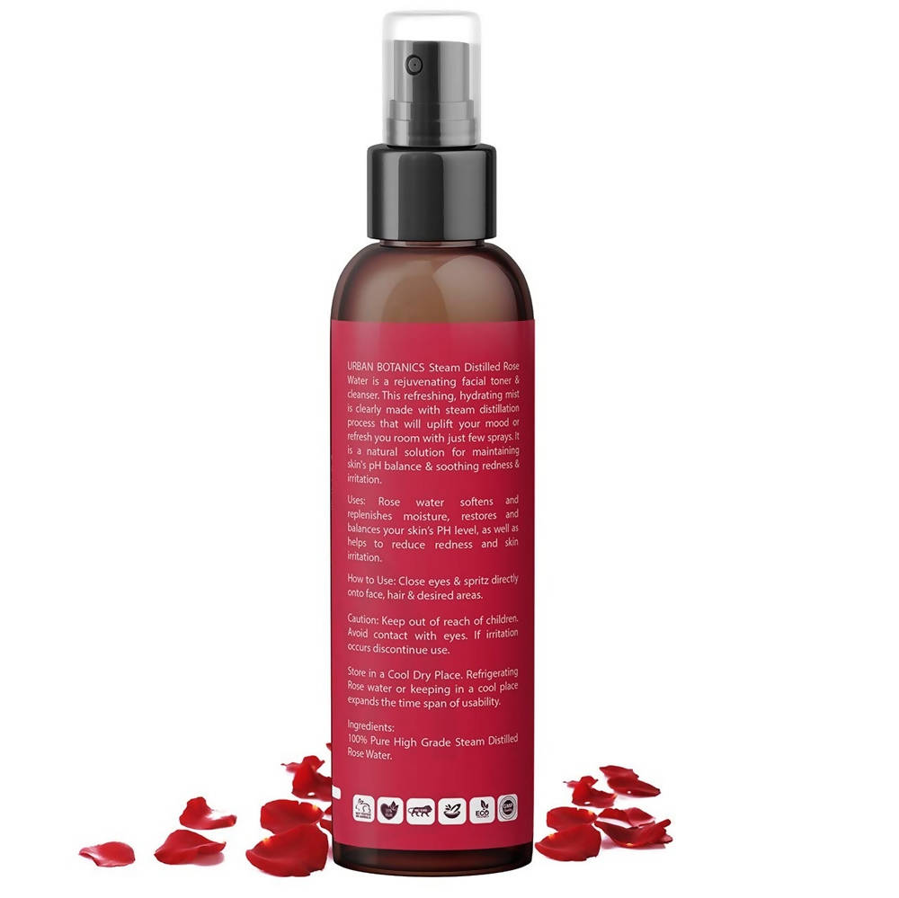 Urban Botanics Rose Water Steam Distilled | Grocsy