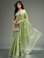 kasee Embellished Silk Blend Saree | Grocsy