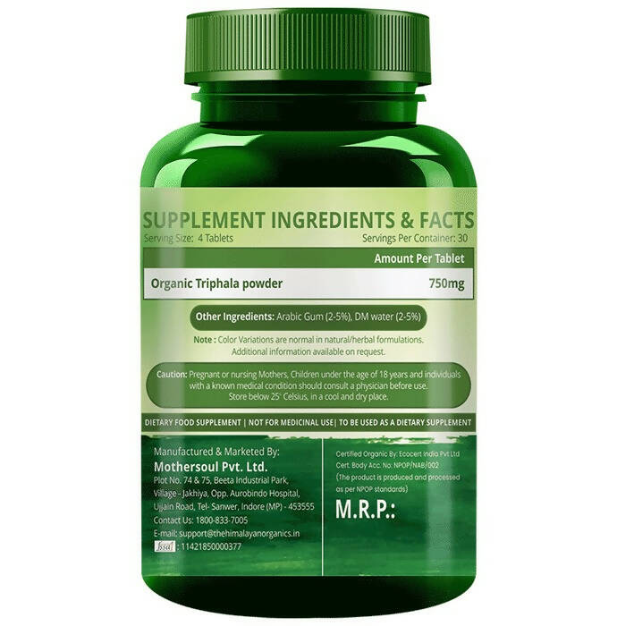 Himalayan Organics Triphala Tablets | Grocsy