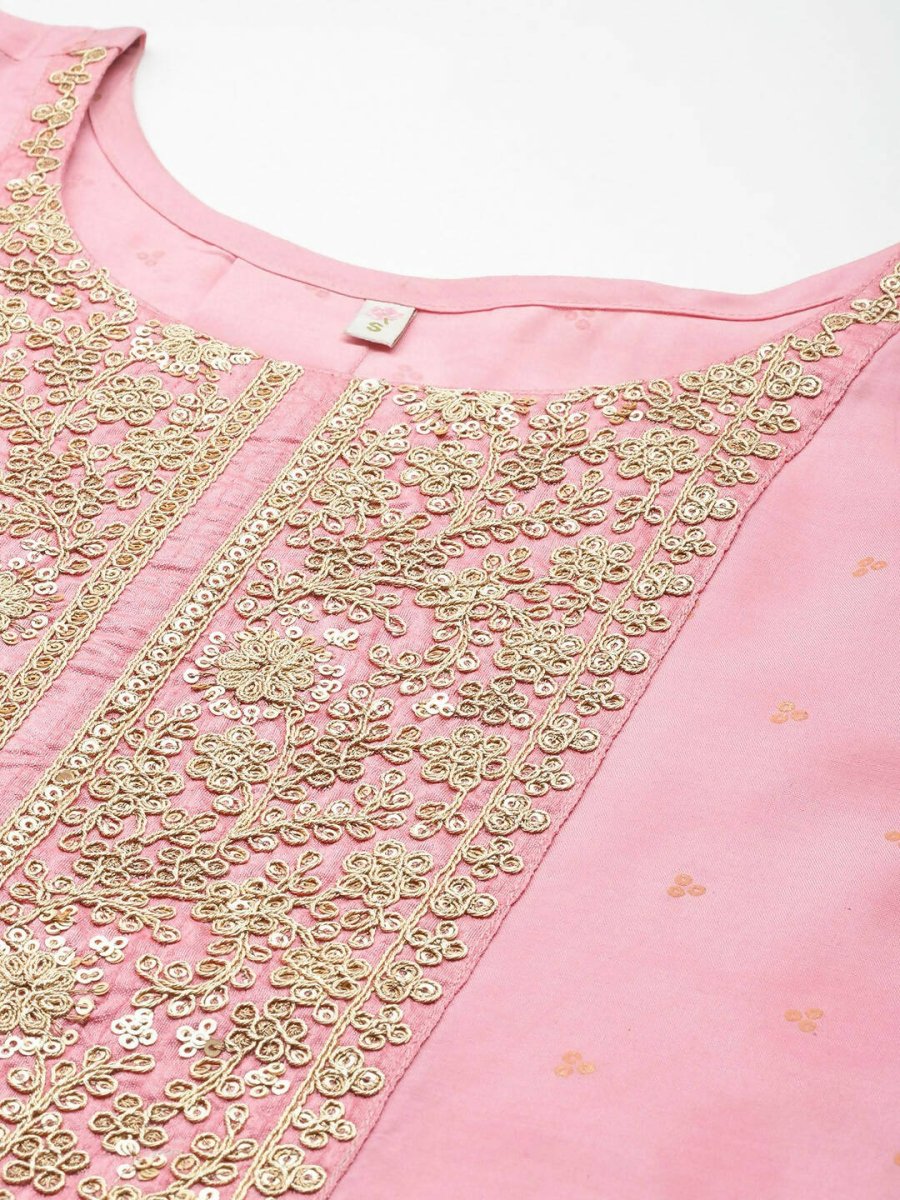 Ahalyaa Pink Printed Tunic - Pink Color | Grocsy