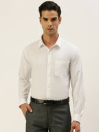Ramraj Cotton Mens Full Sleeve White Shirt Plus Size - Breeze Cotton | Grocsy