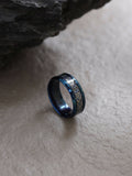 NVR Men's Rhodium-Plated Finger Ring | Grocsy