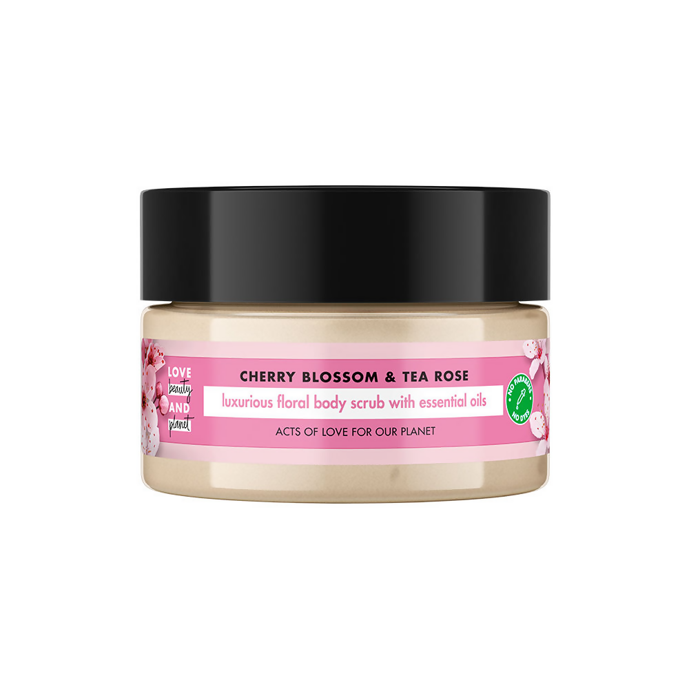 Love Beauty And Planet Cherry Blossom & Tea Rose Body Scrub | Grocsy