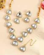 VOJ Women Silver Color stainless steel Jewellery Set
