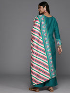 Ahalyaa Women's Traditional wear Kurta Set - Sea Green | Grocsy