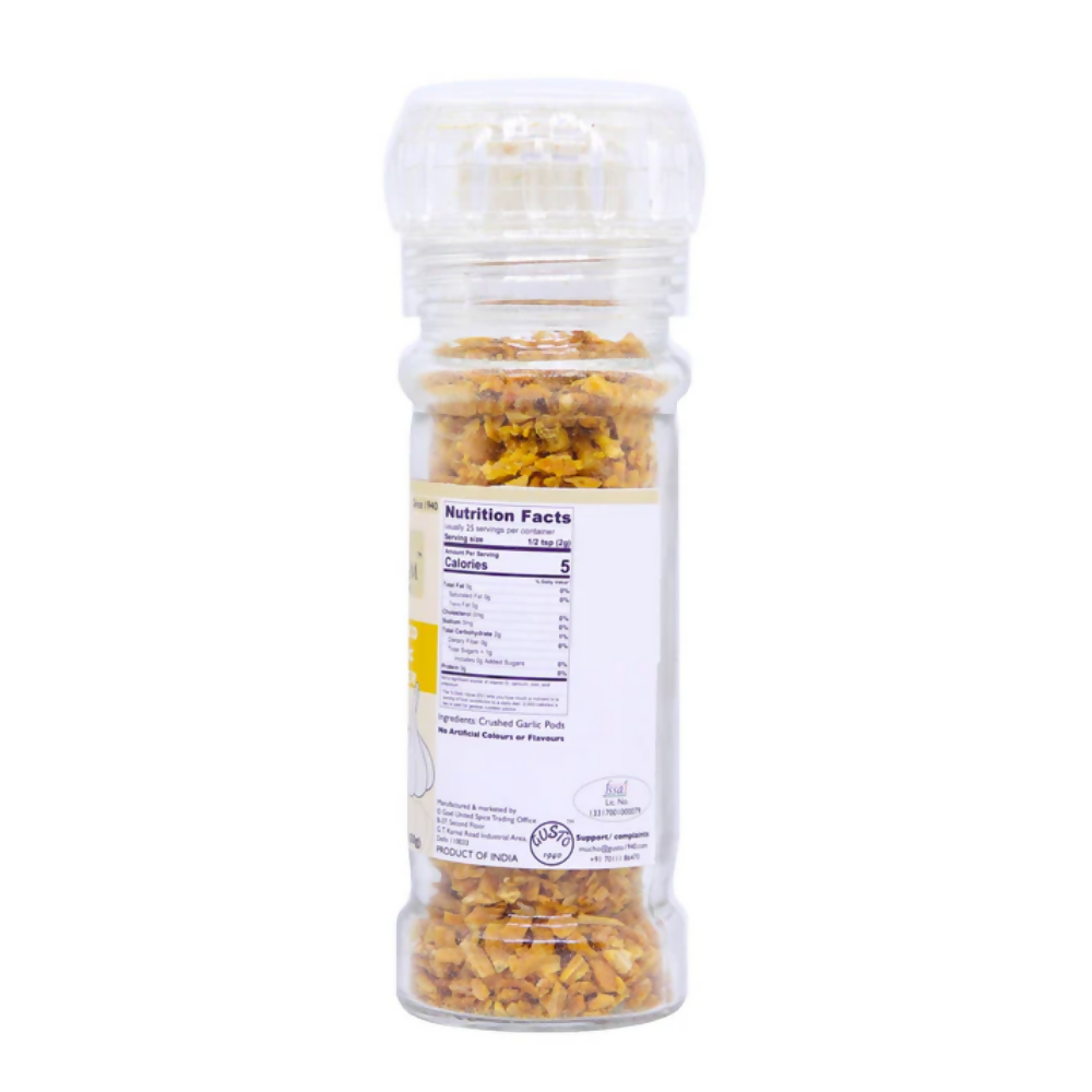 Tassyam Organics Roasted Garlic Pods Grinder Bottle | Grocsy