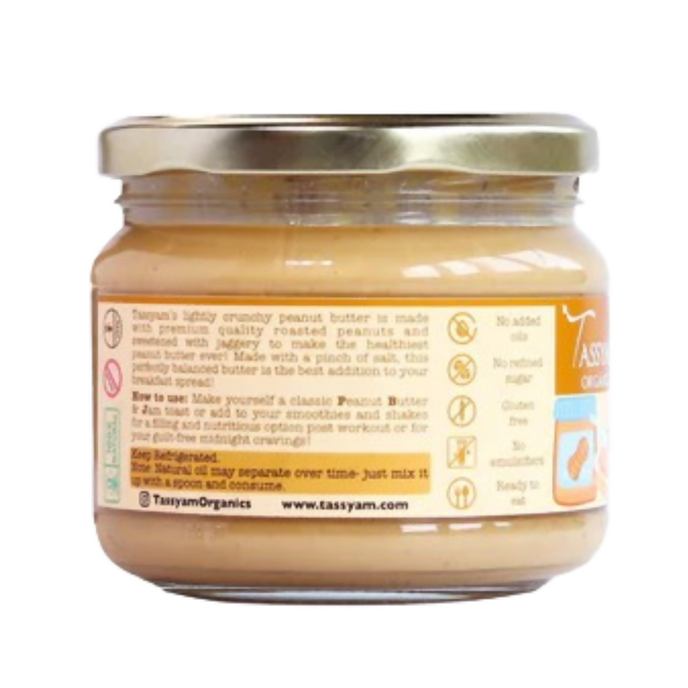 Tassyam Organics Crunchy Peanut Butter | Grocsy