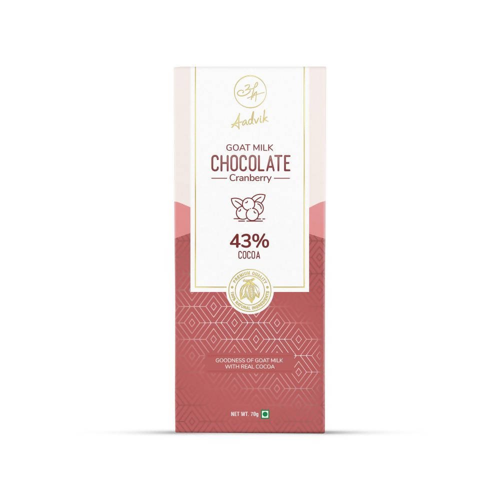 Aadvik Goat Milk Chocolate - Cranberry | Grocsy