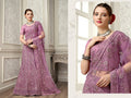 Lavender Net Fancy Zari Embroidered work Lehenga Choli with Dupatta - Heer | Grocsy