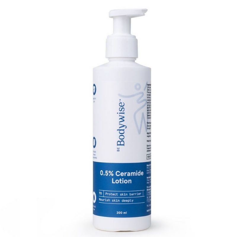 BeBodywise 0.5% Ceramide Body Lotion with Hyaluronic Acid - Prevents Dryness & Repairs Skin Barrier | Grocsy
