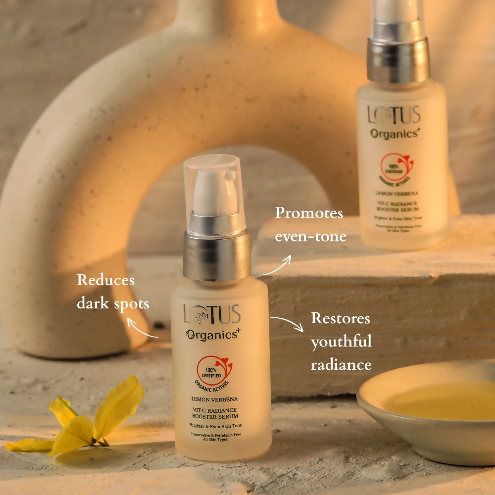 Lotus Organics Vit-C Radiance Booster Serum - Lemon Verbena | Grocsy