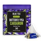 Blue Tea Butterfly Pea Cardamom Herbal Tea Bags | Grocsy