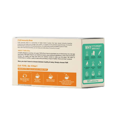 FittR biTes Immunity Brew Tea Bags | Grocsy