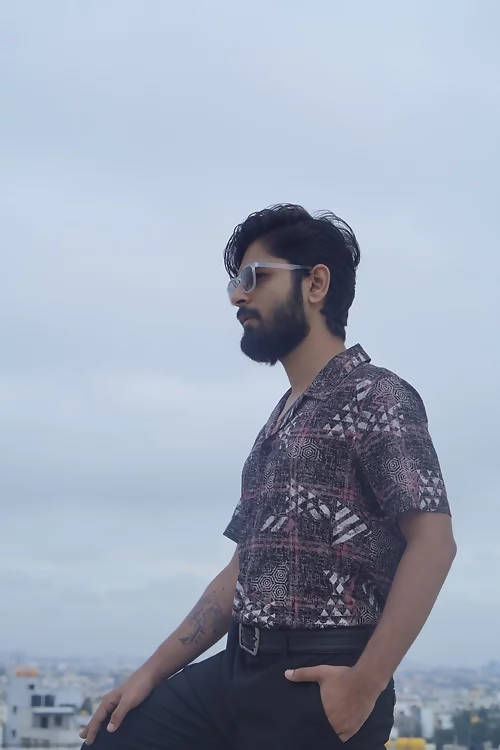 Diva Globe Abstract Printed Shirt | Grocsy
