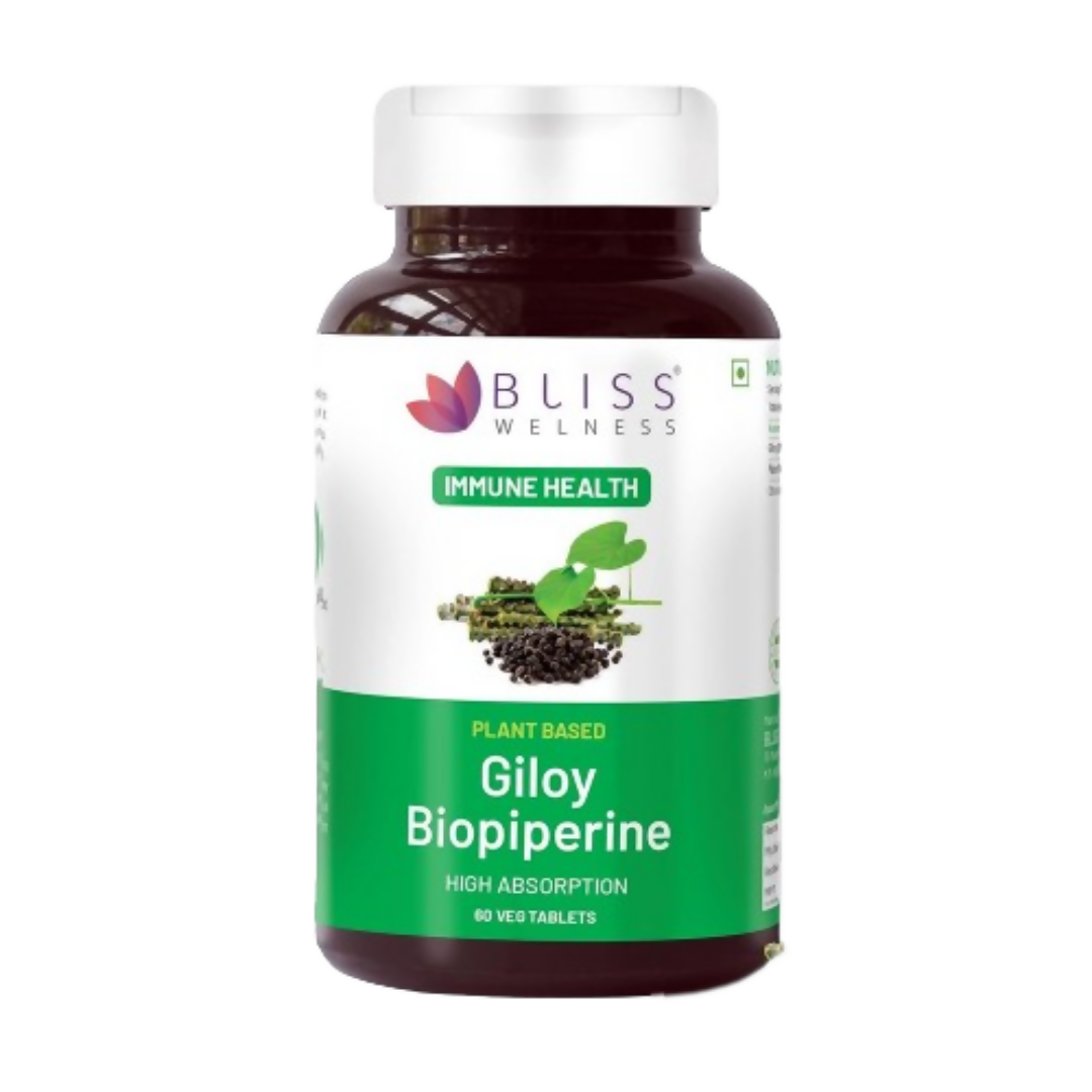 Bliss Welness Giloy Biopiperine Tablets | Grocsy
