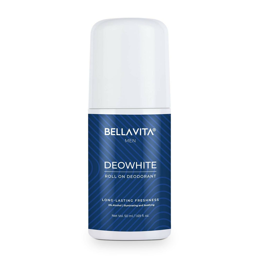 Bella Vita Deo White Natural Underarm Roll On Deodorant for Men | Grocsy