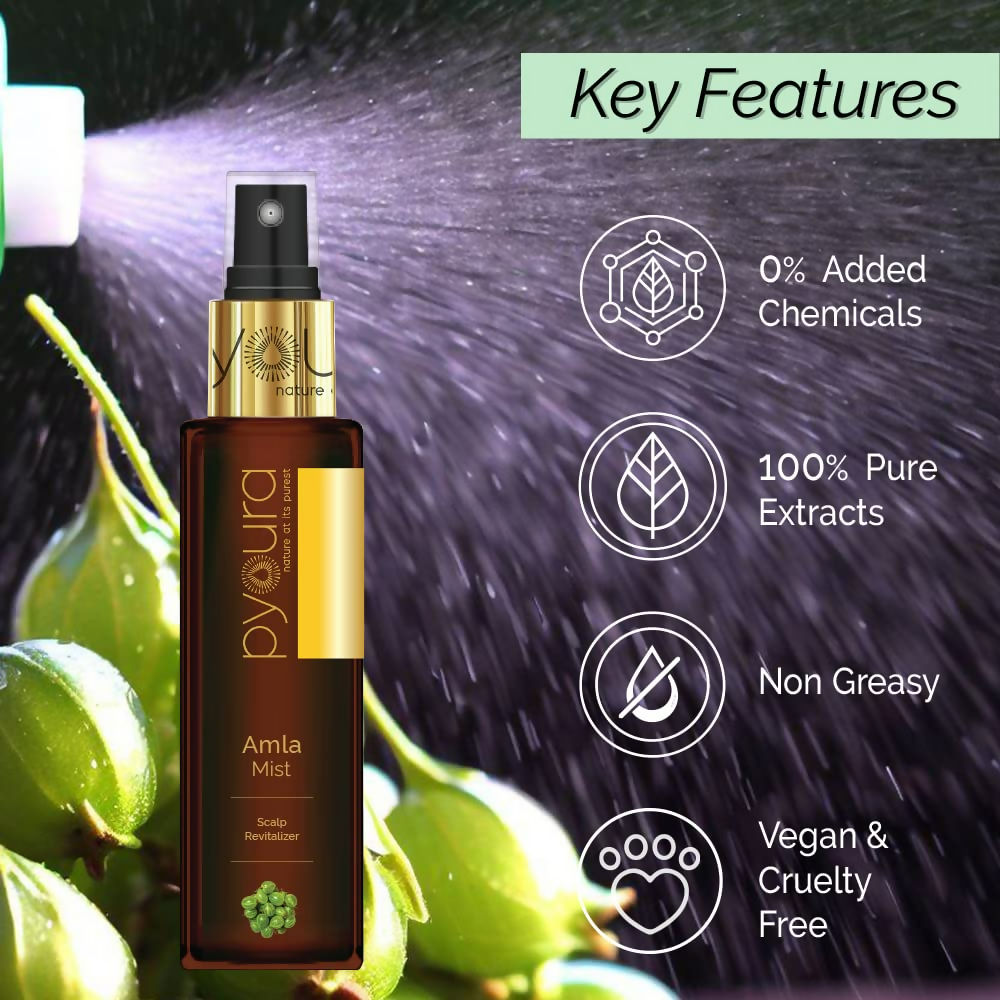 Pyoura Itchy Scalp Hair Growth Amla Hair Spray Serum Mist | Grocsy