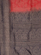 Kalamandir Ethnic Motifs Red Silk Blend Saree | Grocsy