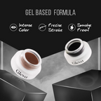 Gleva Compact Black Gel Eyeliner - Brown | Grocsy