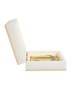 Golden Peacock White 24 Ct Gold Polished White SaiBaba Wood Prayer Box | Grocsy
