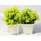 Chahat Decorative Artificial Flower Plant 2 Piece Combo | Grocsy